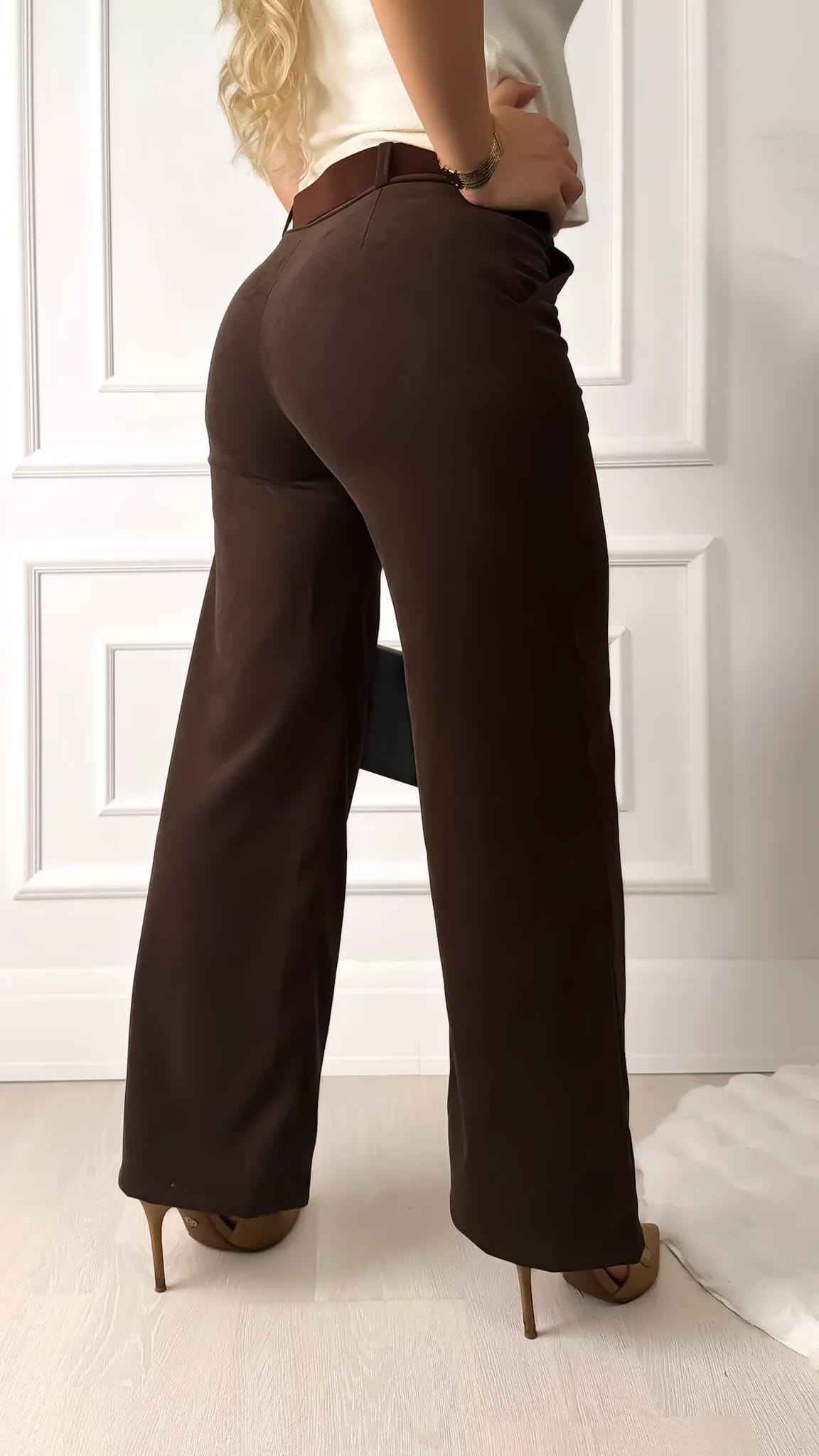 Samta palazzo pants with belt