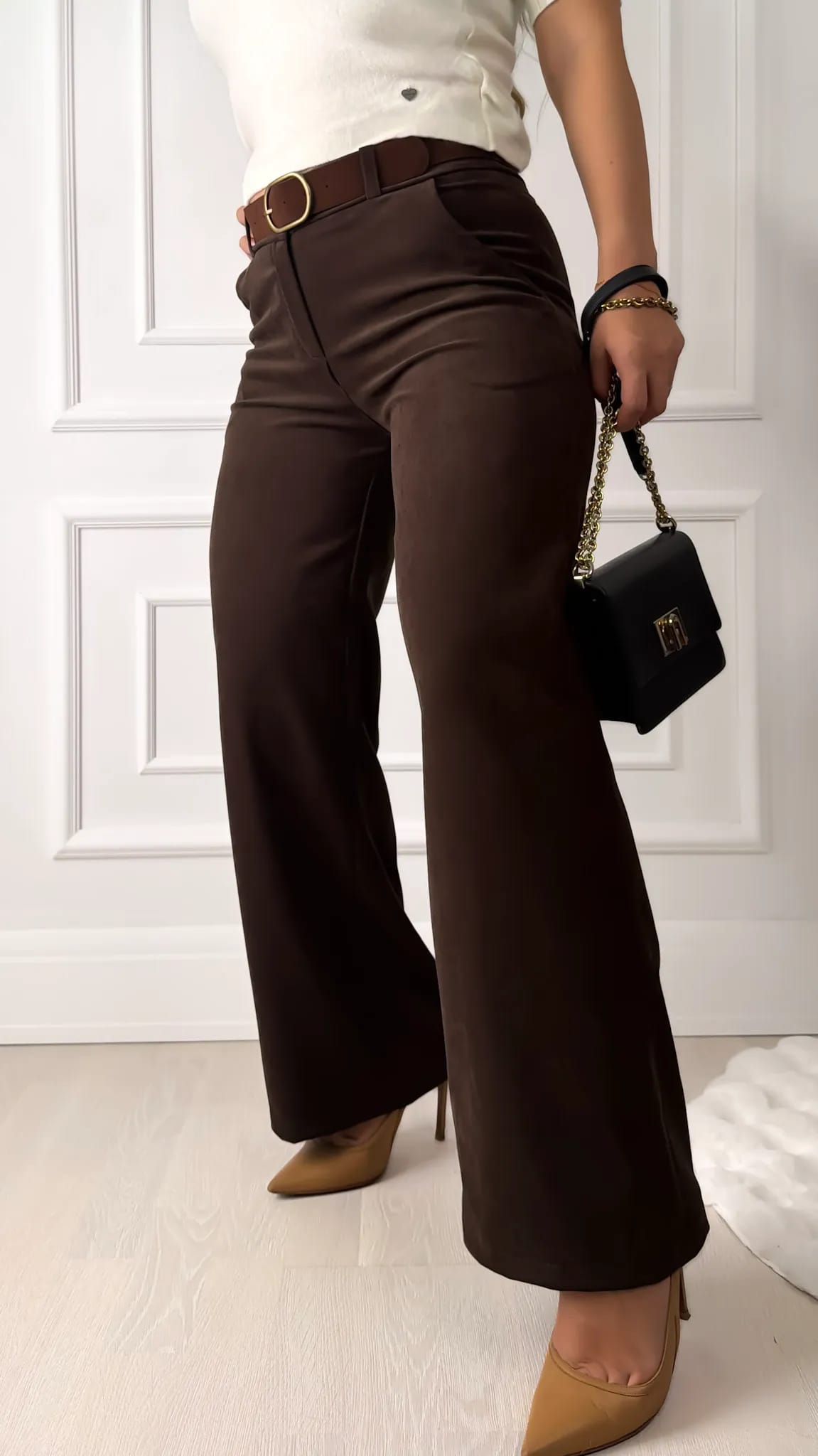 Samta palazzo pants with belt