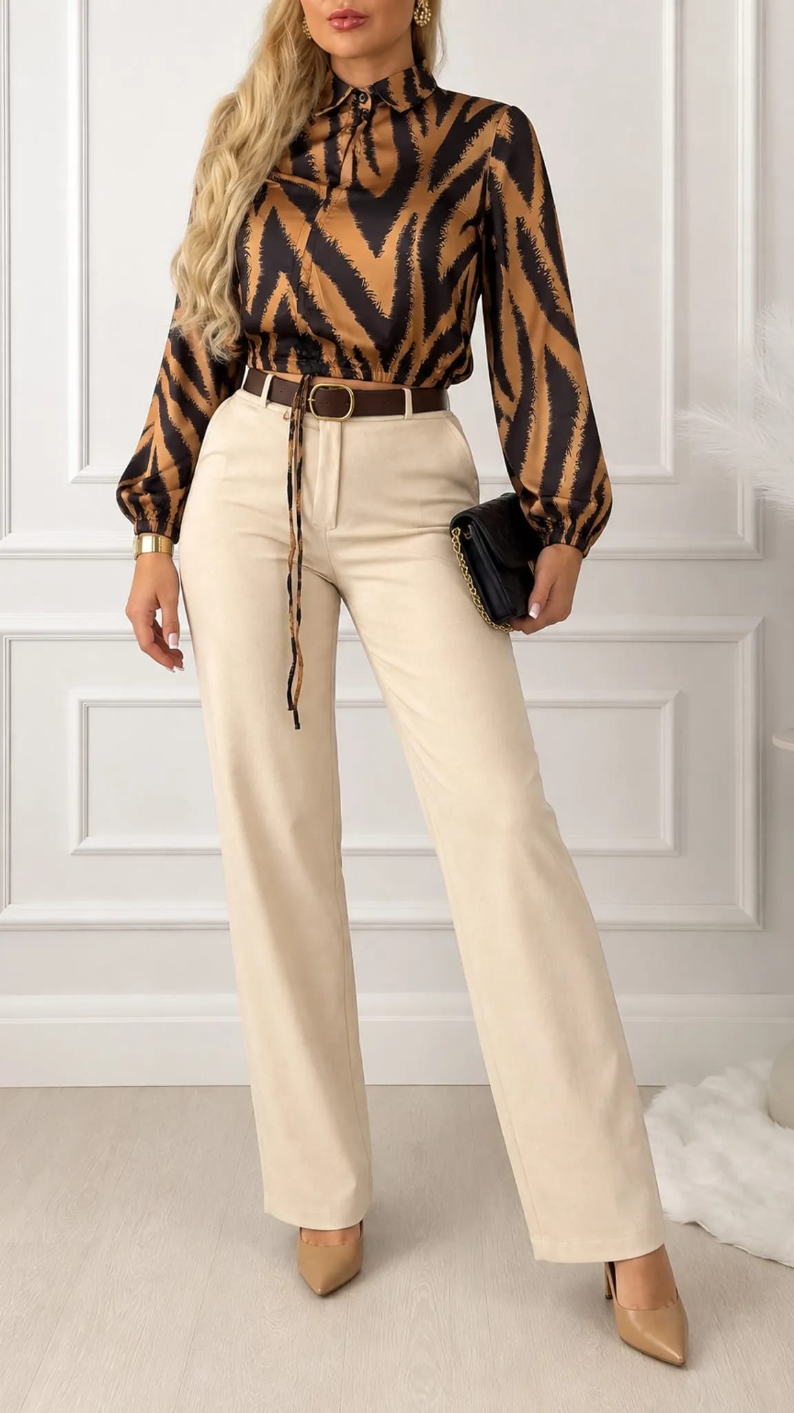 Elegant satin blouse