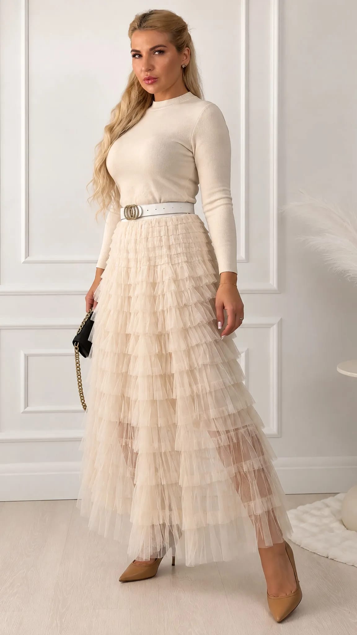 Elegantie tilla maxi skirt
