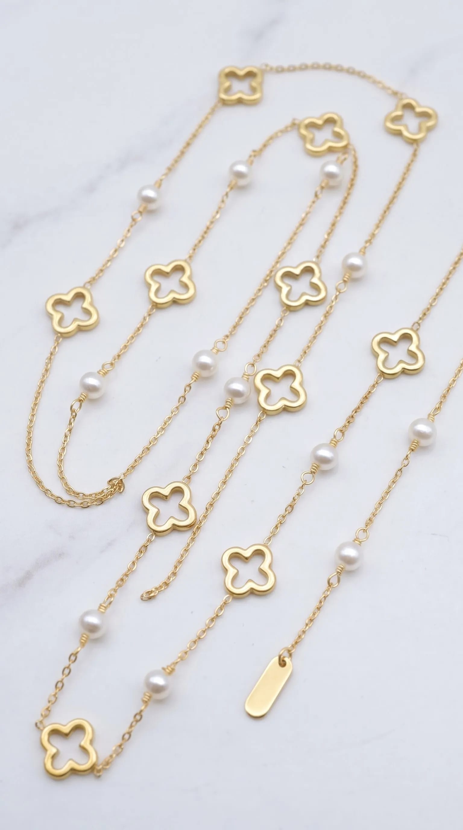 Cloversi — pearl jewelry set