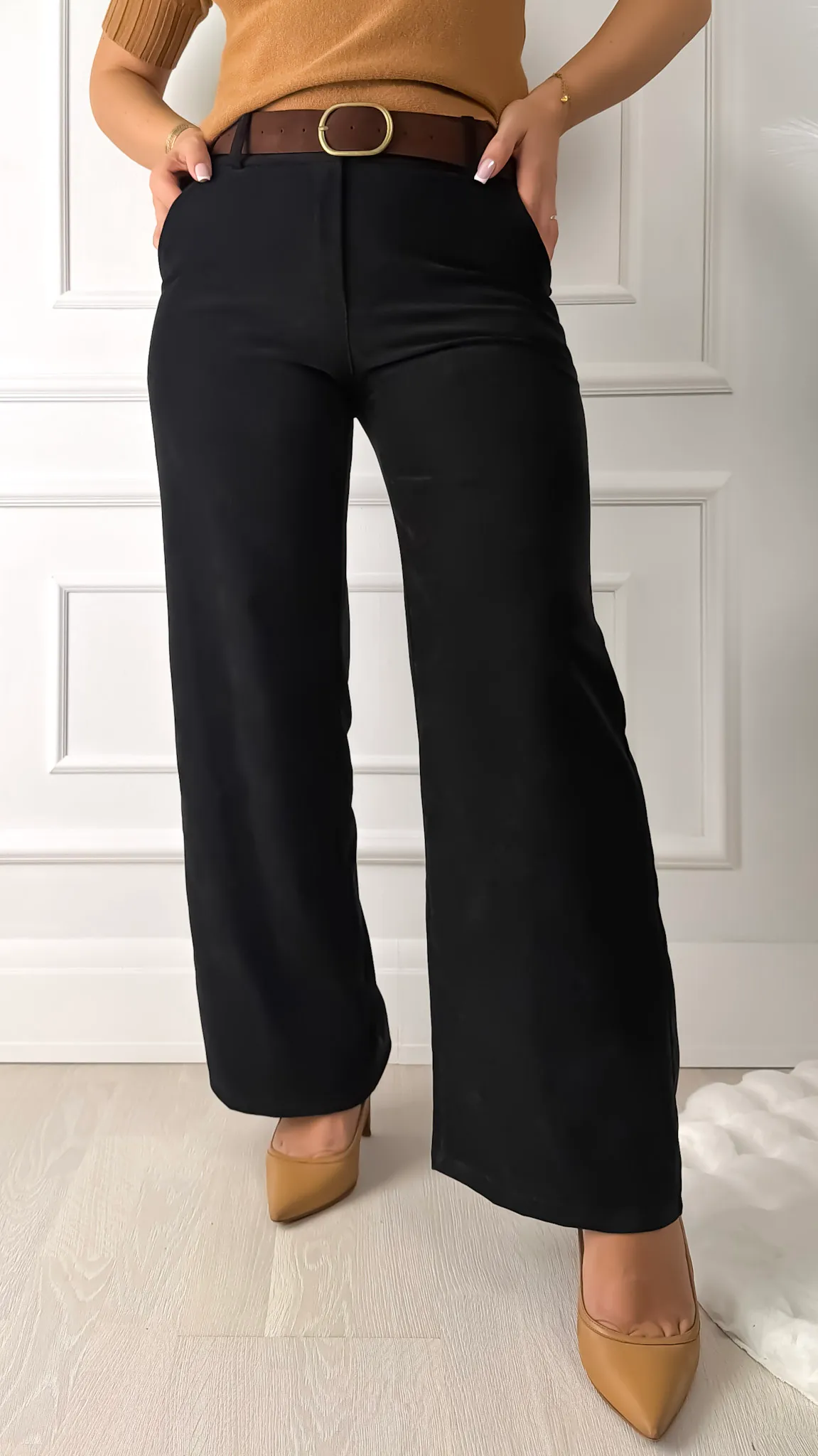 Samta palazzo pants with belt