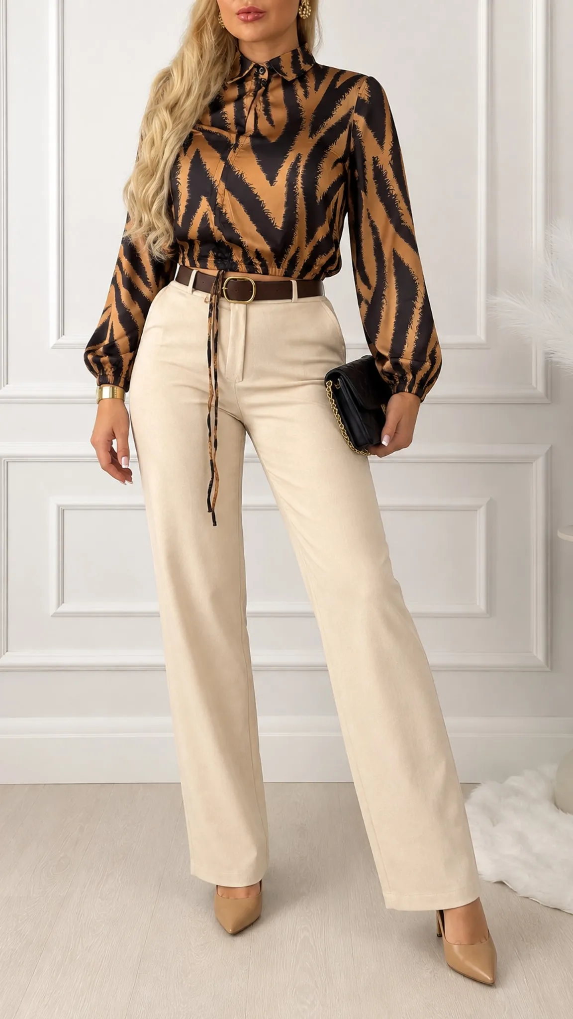Elegant satin blouse